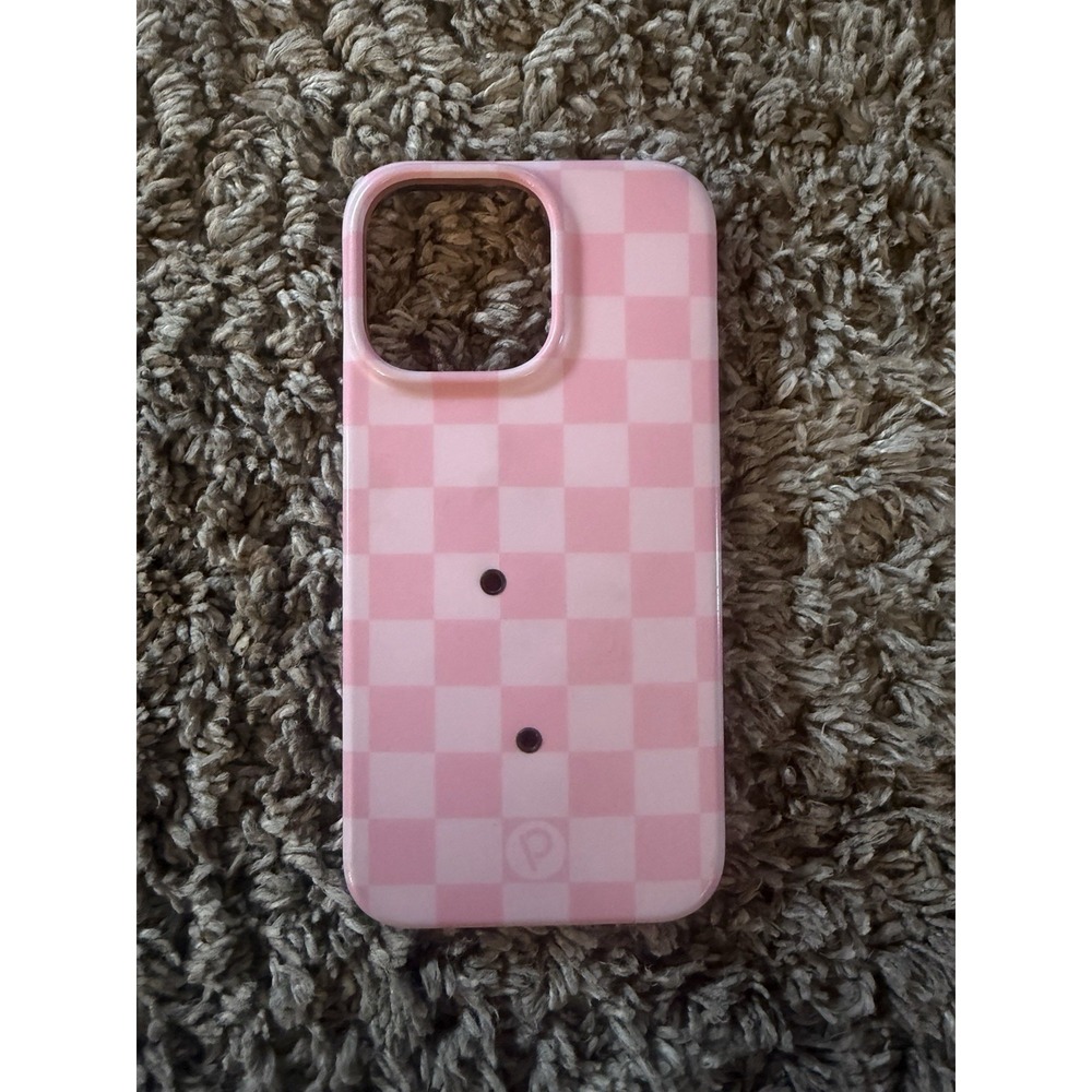 Loopy Pink Checkered Righty Iphone 14 Pro Max Case  Needs Loop